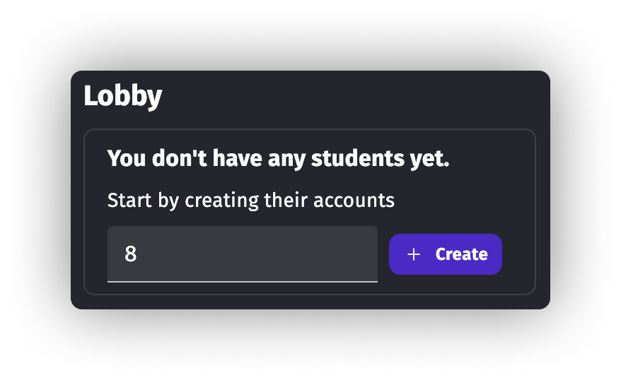 Zoom on the "Add students batch" feature